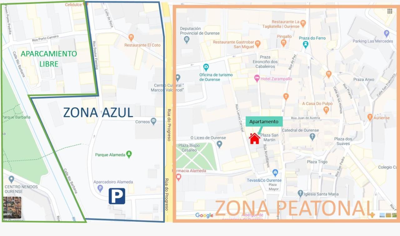 Apartamento Portico Paraiso Apartment Ourense Ngoại thất bức ảnh